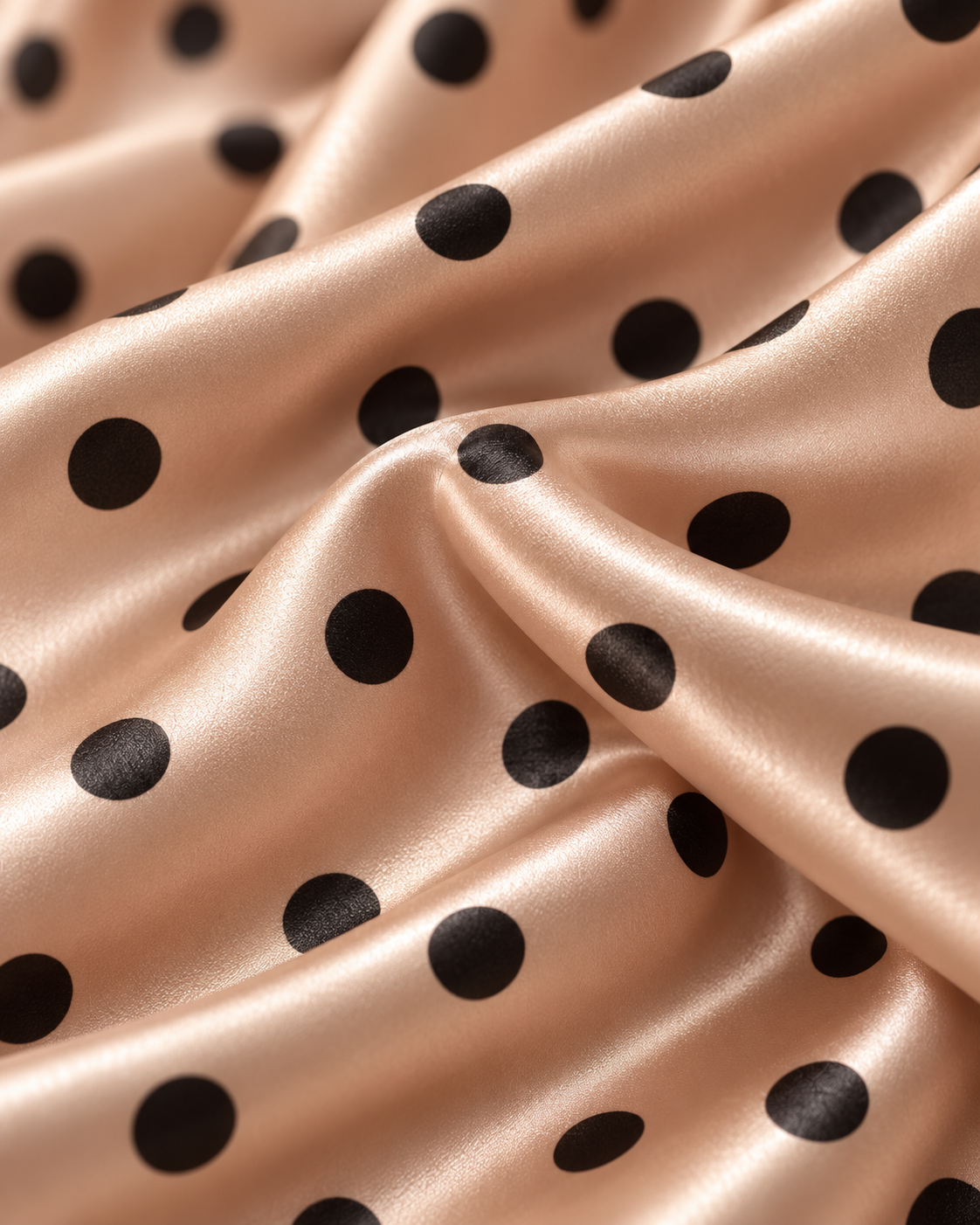 Apricot Polka Dot Halter Mini Dress 🤎✨